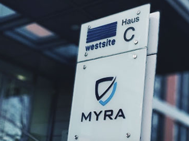 Myra Security main entrance