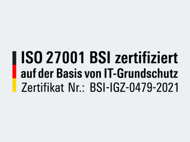 ISO 27001 based on IT-Grundschutz certificate