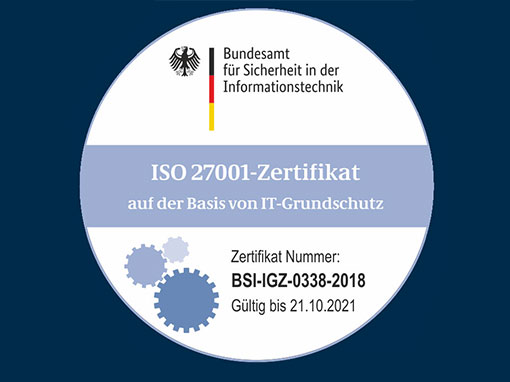 ISO 27001 auf Basis von IT-Grundschutz Zertifikat