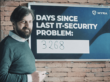 Myra campaign history of attacks: days since the last IT security problem