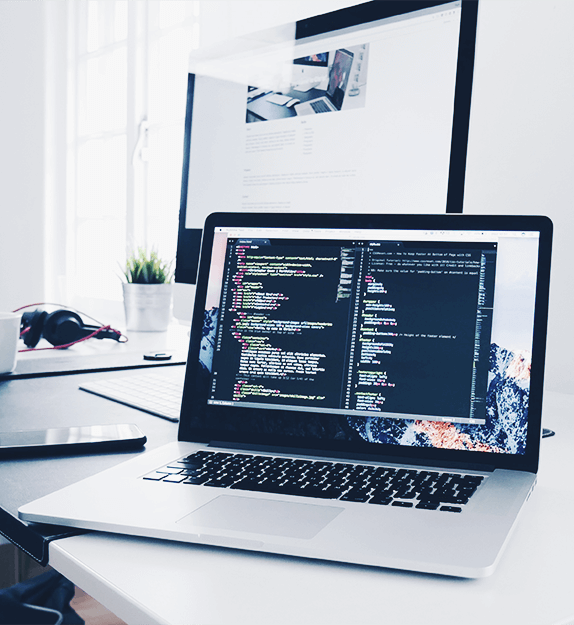 Code auf einem Bildschirm