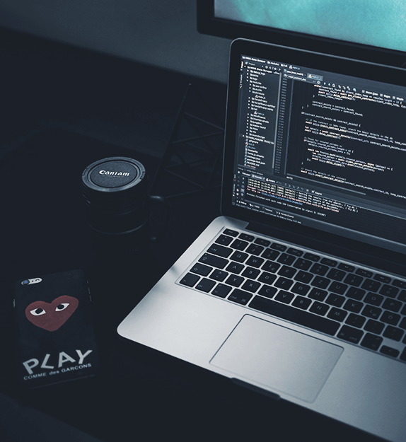 Code auf einem Bildschirm