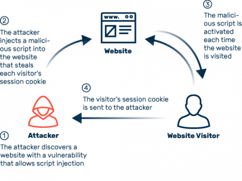 Flow of Persistent Cross Site Scripting