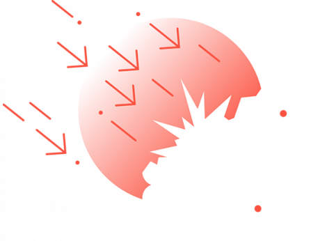 Example view of a DDoS attack