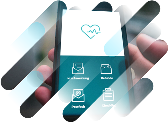 Healthcare app on a cell phone