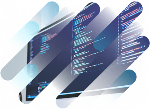Code on a screen