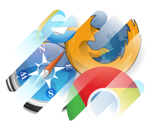 Logos von unterschiedlichen Browsern