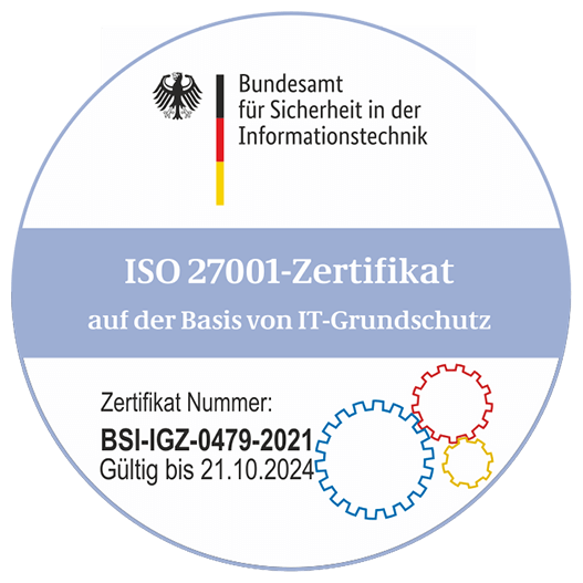 BSI ISO 27001 Zertifikat