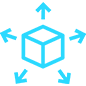 Icon flexible Verteilung von Anfragen