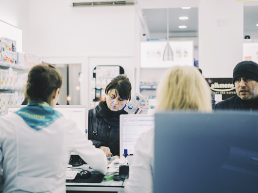 Employee in a laboratory