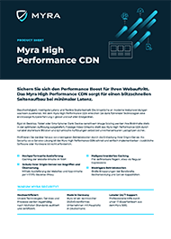 Product Sheet Cover Myra High Performance CDN