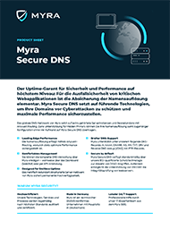 Myra Security Product Sheet Cover: Secure DNS