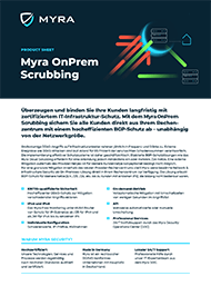 Myra Product Sheet Cover: OnPrem Scrubbing