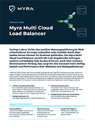 Myra Security Product Sheet Cover Multi Cloud Load Balancer