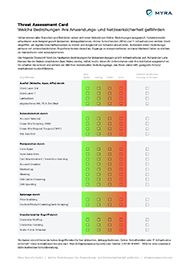 Myra Security Threat Assesment Card Cover