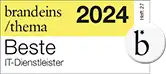 brandeins best IT-security provider 2024 certificate