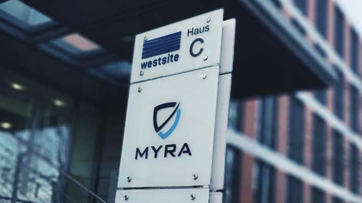 Myra Security main entrance