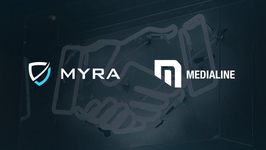 Myra Security and Medialine Logos