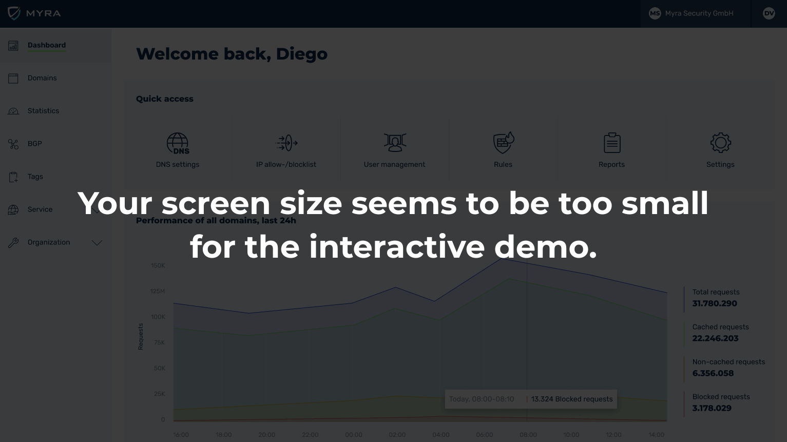 Myra App Demo Mobile Placeholder