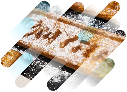 Waffeln mit Myra Branding